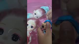 Pink Cartoon Doll Pool Fun Cute Dolls Swimming & Splash Play