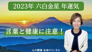 【占い】招運術・六白金星　2023年運気