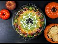 Seven layer spider dip  halloween appetizer  chaitras creations