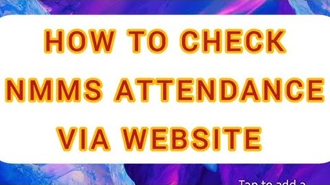 HOW TO CHECK NMMS ATTENDANCE VIA WEBSITE [MGNREGA]