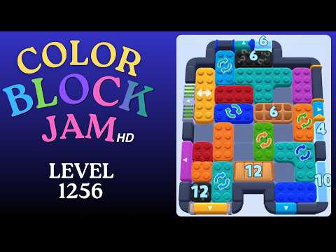 Color Block Jam Level 1256 Solution Walkthrough