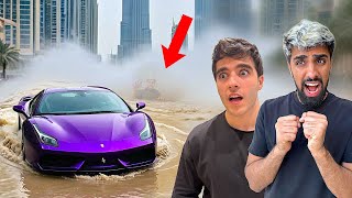 أخطر فيضان بالعالم عطّل سيارتي الفيراري | قيمتها 300,000$ 😱