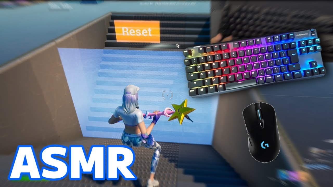 ASMR】PS5直差し 手元動画 Apex proキーボード ?1V1 建築バトル 