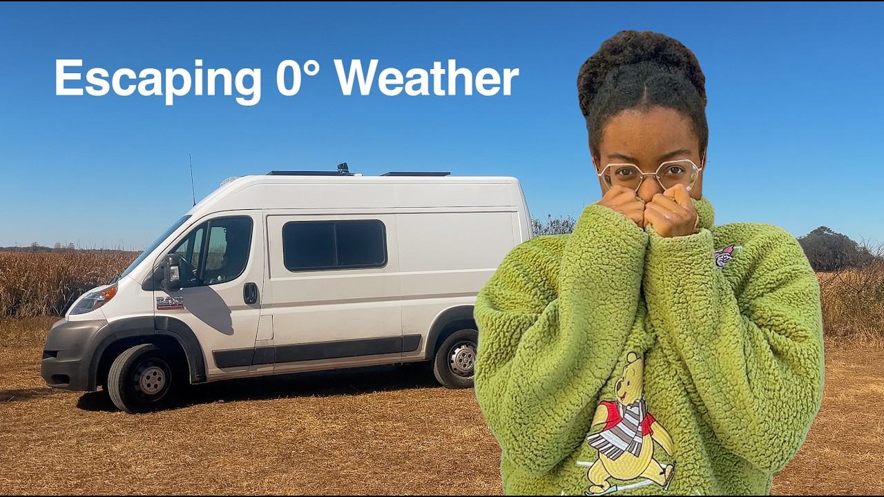 Escaping the Cold in our Cabin on Wheels