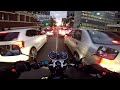 MOTORCYCLE WINTER ❄ COMMUTE TO MELBOURNE CBD |  CRAZY VAN DRIVER | LANE FILTER | HONDA CB400 VTEC 🚀