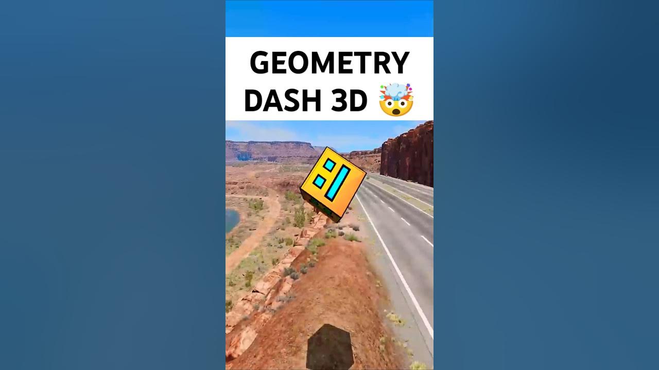 Geometry Dash 3D 😂 #shorts Geometry Dash 3D 😂 #shorts