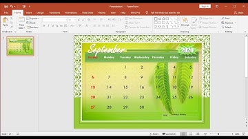 PowerPoint Training |How to Make a Calendar With Pictures in PowerPoint