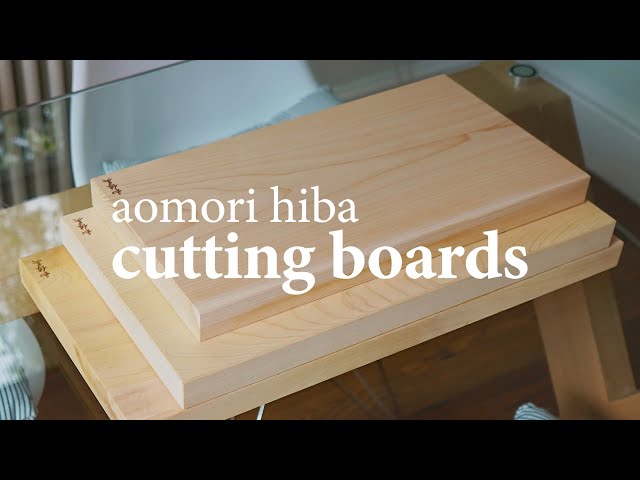 Thin type- NEW Aomori Hiba Wooden Cutting Board Solid Timber Japan