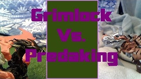 Grimlock vs  Predaking Stop Motion