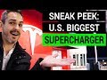 Sneak Peek at Tesla&#39;s Biggest Supercharger in America