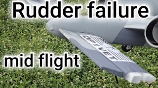 E-Flite A10 64mm Rudder eject mid flight #rcfly #a10warthog #rchobby #rcpilot #youtube
