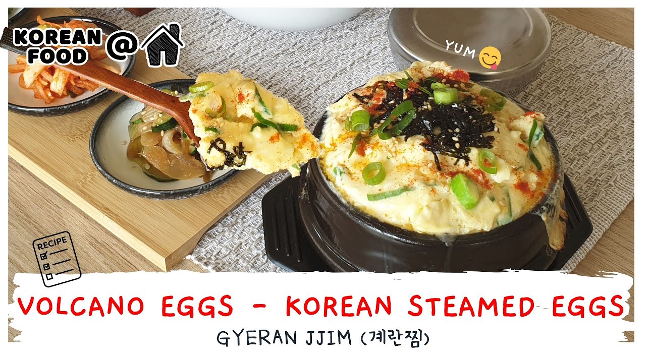 Korean Volcano Steamed Egg (Gyeran Jjim)