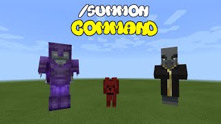 How to use the /summon command in minecraft