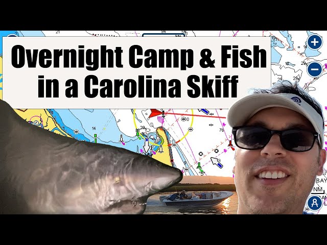 Boat Camping and Shark Fishing in my Carolina Skiff 