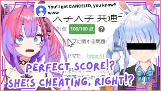 Vivi ACCUSES Pekora of CHEATING to Get FULL MARKS! 👀😱 | Hololive Clip