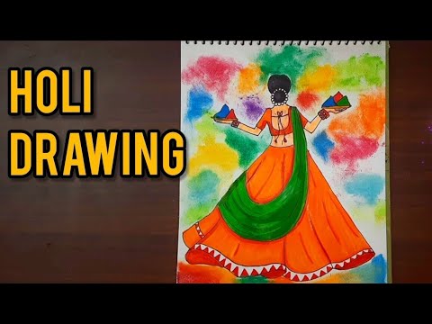 Holi drawing holi holidrawing beautifulgirl drawing holisketch  drawingneelu easydrawing pencildrawing drawingideas celebration   Instagram