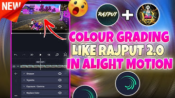 How To Colour Grade Pubg Lite Awm Headshot Video Like @RAJPUT 2.0 In Alight motion| New Colour
