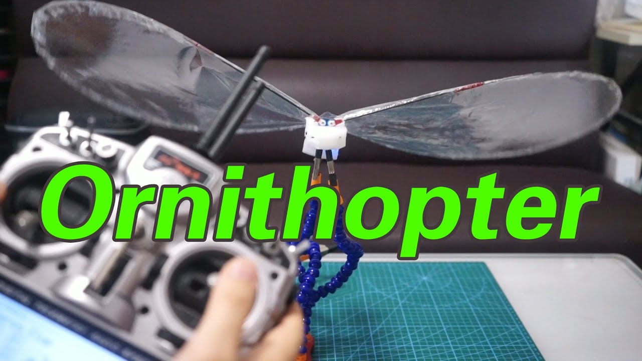 Remote control butterfly flapping wing ornithopter test ornithopter flapping wing machine