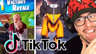 REACTING TO FORTNITE TIKTOKS! (Funny)