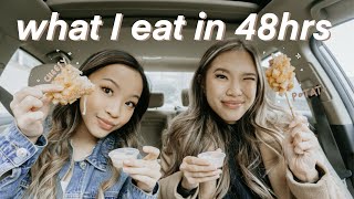 eating everything I want for 48 hours