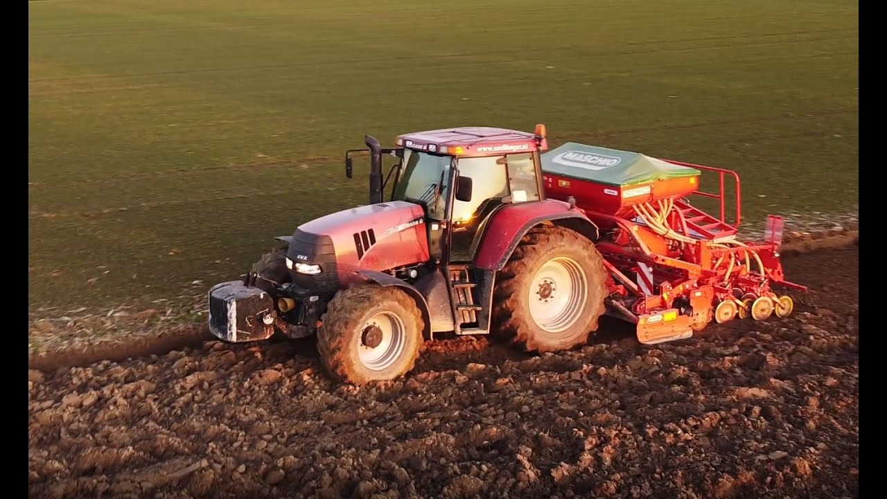 Aussaat mit Case CVX 1155 und Gaspardo Alitalia