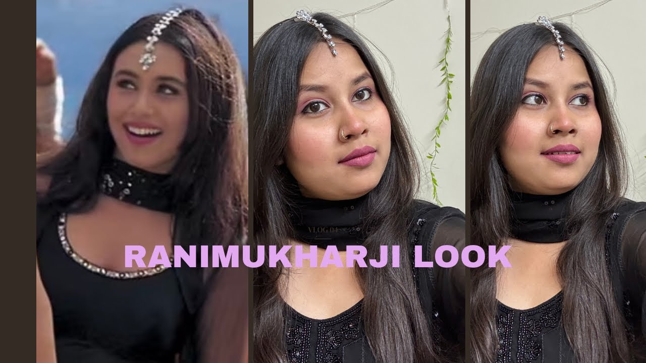I did Rani Mukharji makeup 👀 look RaniMukerjiInspired #BollywoodBeauty #TimelessGlam #DesiElegance