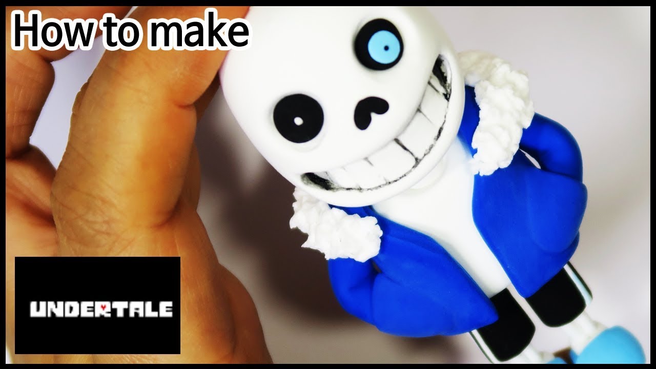 Clay Tutorial How To Make Undertale Sans Clay Figure Air Dry Clay Youtube