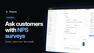 How to send NPS surveys after a chat — Shopxare tutorial