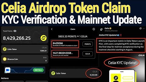 Celia Airdrop Claim & KYC Verification Update | Celia Mining App 2025