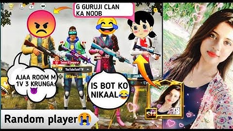 😤 Random Hot Girl Call Me Noob And I Challenge For TDM Room 1v3 - PUBG MOBILE