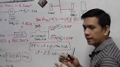 Feeder CB Sizing for Two or More Motors