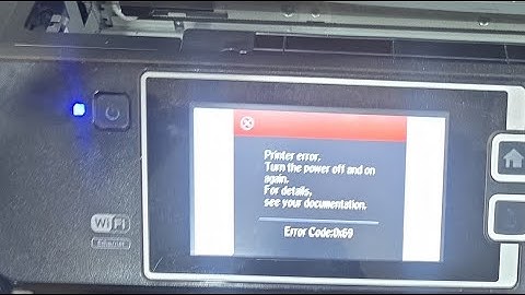 Epson L1455 L15150  Printer error Turn the power off and on again Documentation error Code:0x69 0xF3