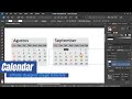 Calendar - Affinity Designer Magic Tutorial
