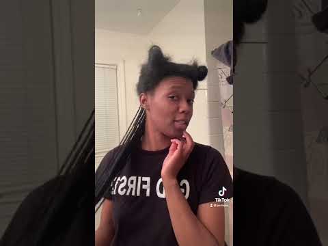 XS knotless braids watch to the end! - YouTube
