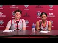 Vianè Cumber & Amaya Brown Postgame - UNM vs. San José State (2/18/2023)