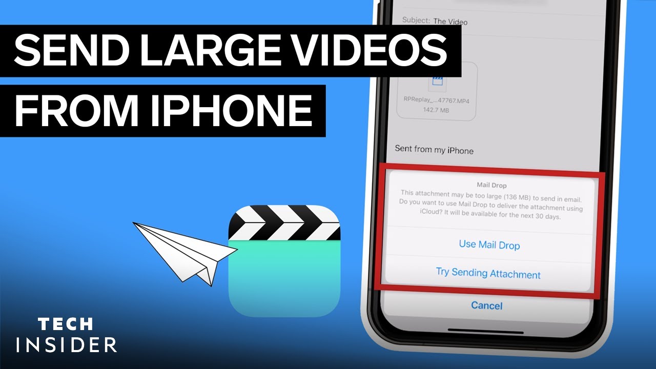 How To Send Large Videos From iPhone