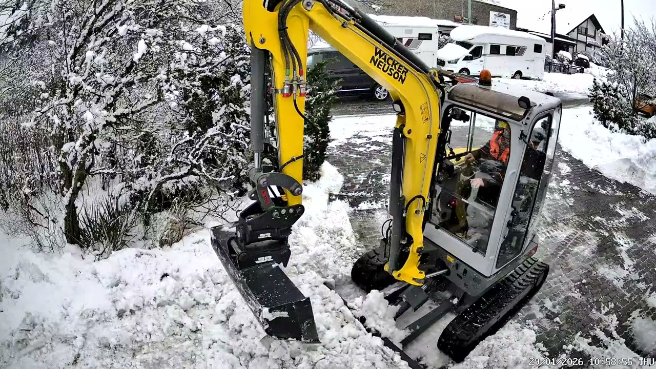 Schneeräumen- Minibagger Wacker Neuson EZ 38 VDS_ 87/#excavator