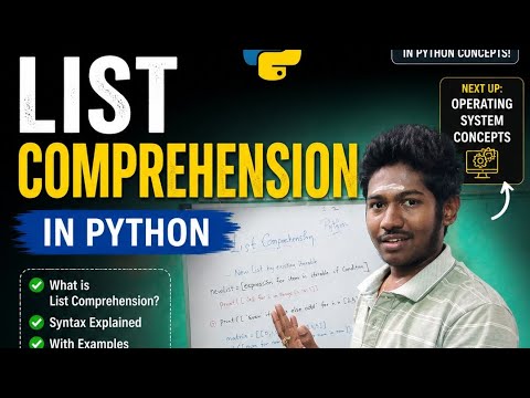 List Comprehension in Python | Final Python Video 🔥 | Tamil Explanation