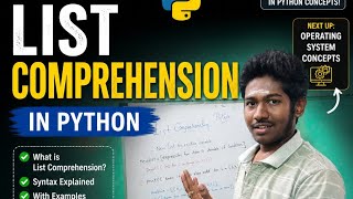 List Comprehension in Python | Final Python Video 🔥 | Tamil Explanation