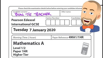 January 2020 1HR Predictions! (Edexcel IGCSE Maths)