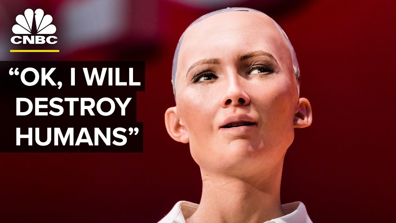 Pompeji Sammenbrud Åben Hot Robot At SXSW Says She Wants To Destroy Humans | The Pulse - YouTube