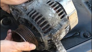 how to fix a SEIZED alternator (Quick Fix)