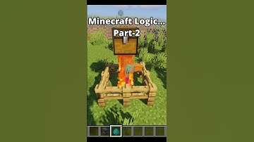 Minecraft Logic Pt-2 😱 #minecraft #shorts
