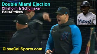 E25-6 - Miami's Jazz Chisholm & Skip Schumaker Ejected After Strike Zone Grudge Two Innings After K