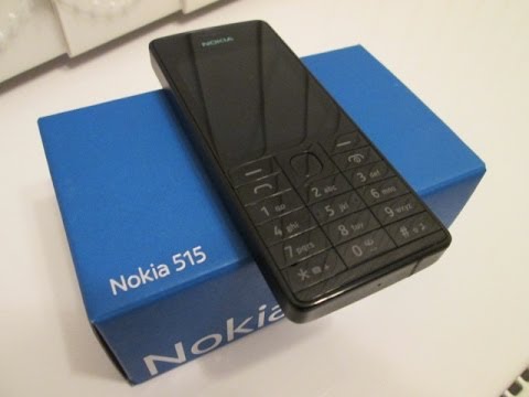 Nokia 515 Mobile Phone Cell Phone Review, New Nokia 2013, English Review.