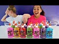 3 COLORS OF GLUE SLIME CHALLENGE!!