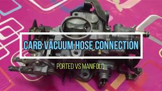 Kancil Carburetor vacuum connection  Ported vs manifold
