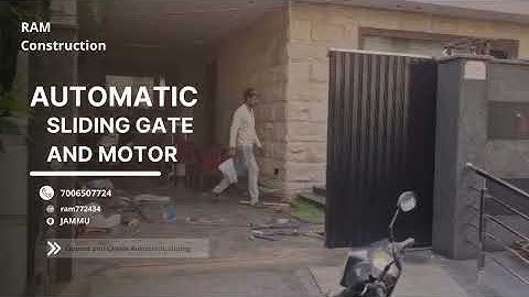 Automatic sliding gate with remote 