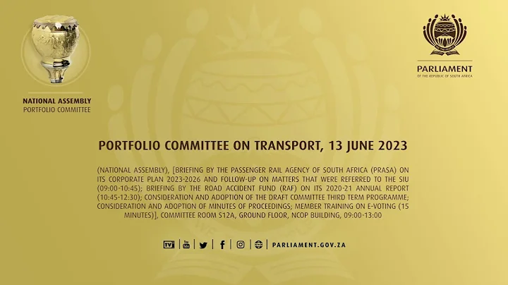 Portfolio Committee on Transport, 13 June 2023