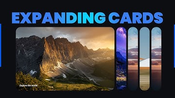 Create Stunning Expanding Cards with HTML, CSS & JavaScript